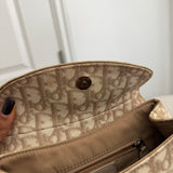 Beige Dior Mini Romantique Trotter Hand Bag