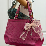 Coach Pink Hamptons Shoulder Bag