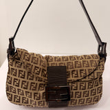 Fendi Signature Brown Baguette Bag