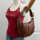 Coach Chestnut Leather Hobo Bag
