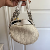 White Dior Romantique Barrel Bag