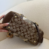 Rare Coach Gold Patchwork Tote Bag