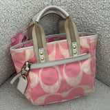 Pink Coach Signature Bucket Hand Bag