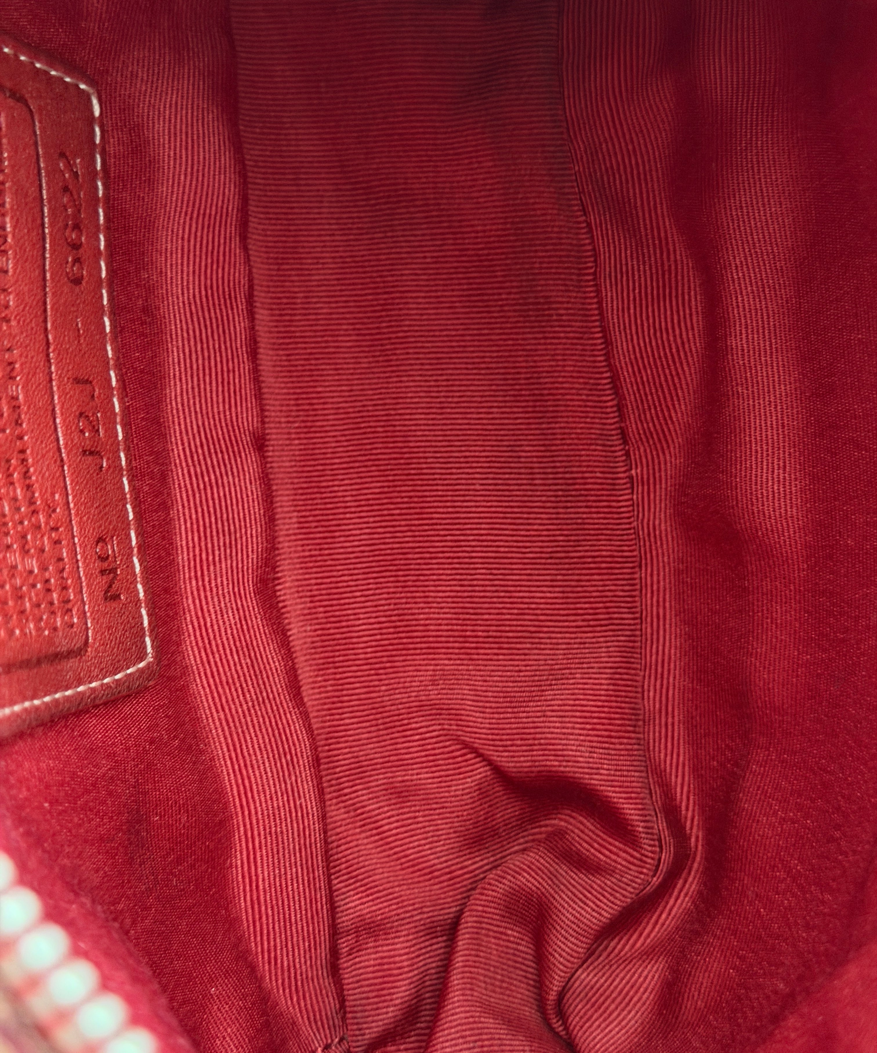 Rare Coach Red Signature Demi Hamptons Bag