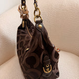 Coach Brown Signature Madison Shoulder Bag