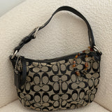 Coach Grey Signature Hobo Bag