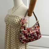 Coach Red Op Art Shoulder Bag