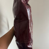 Coach Burgundy Patent Ashley Shoulder Bag