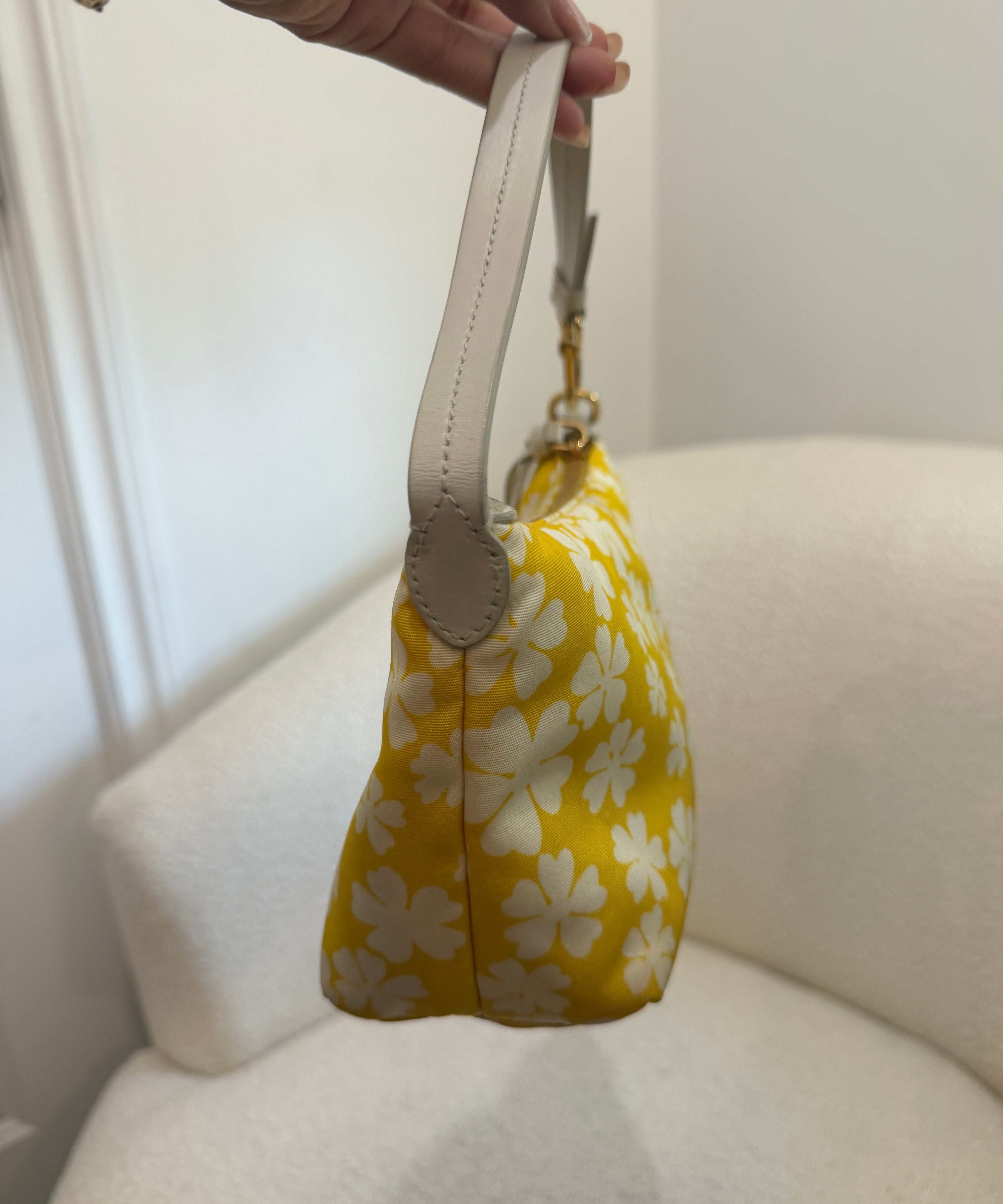 Rare Yellow Floral Miu Miu Spirit Mini Bag