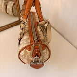 White Dior Romantique Mini Barrel Bag