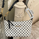 Rare White Miu Miu Polka Dot Spirit Mini Bag