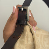 Fendi Signature Beige Mamma Baguette Bag
