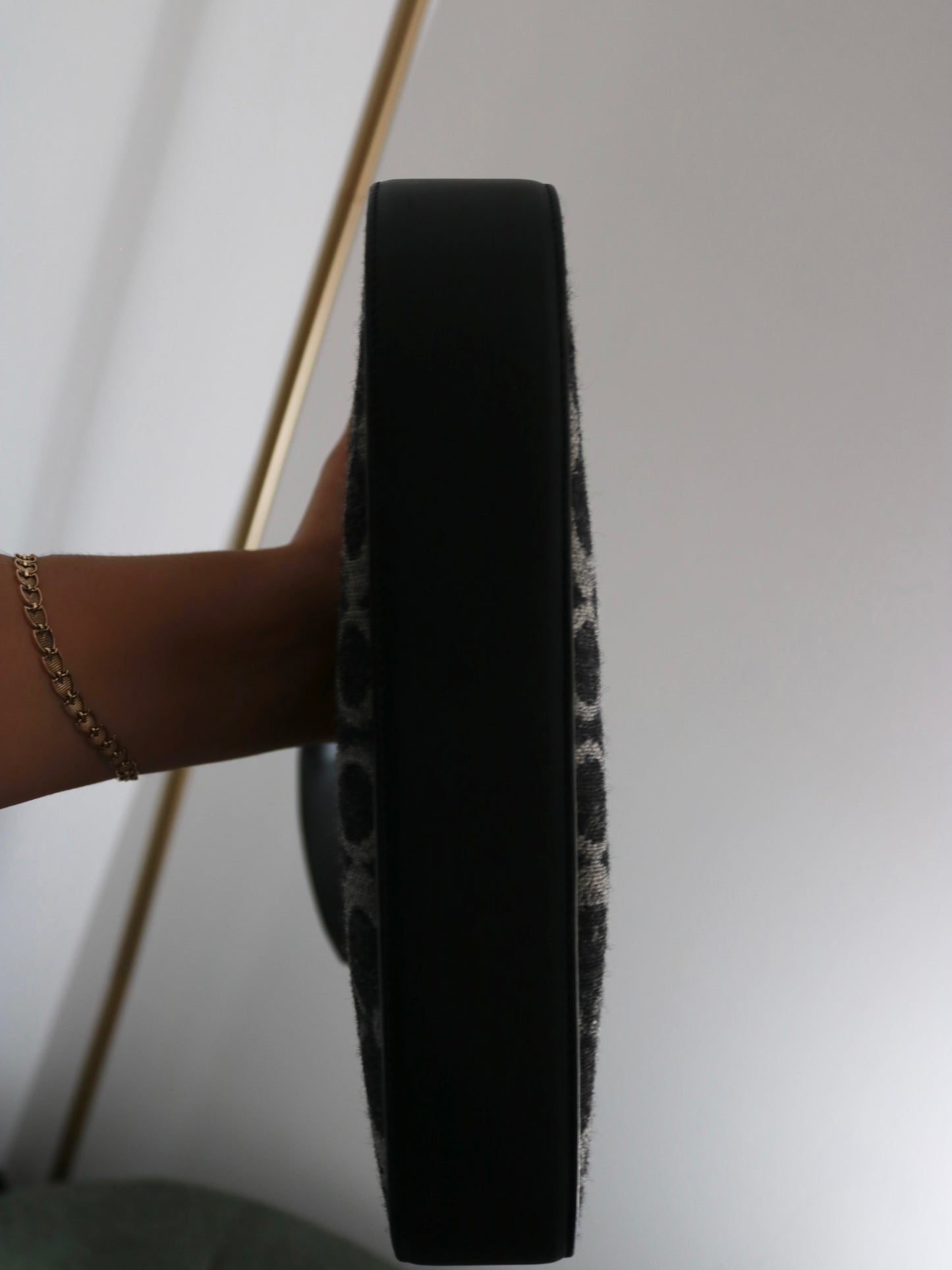 Coach Navy Tweed Monogram Bag