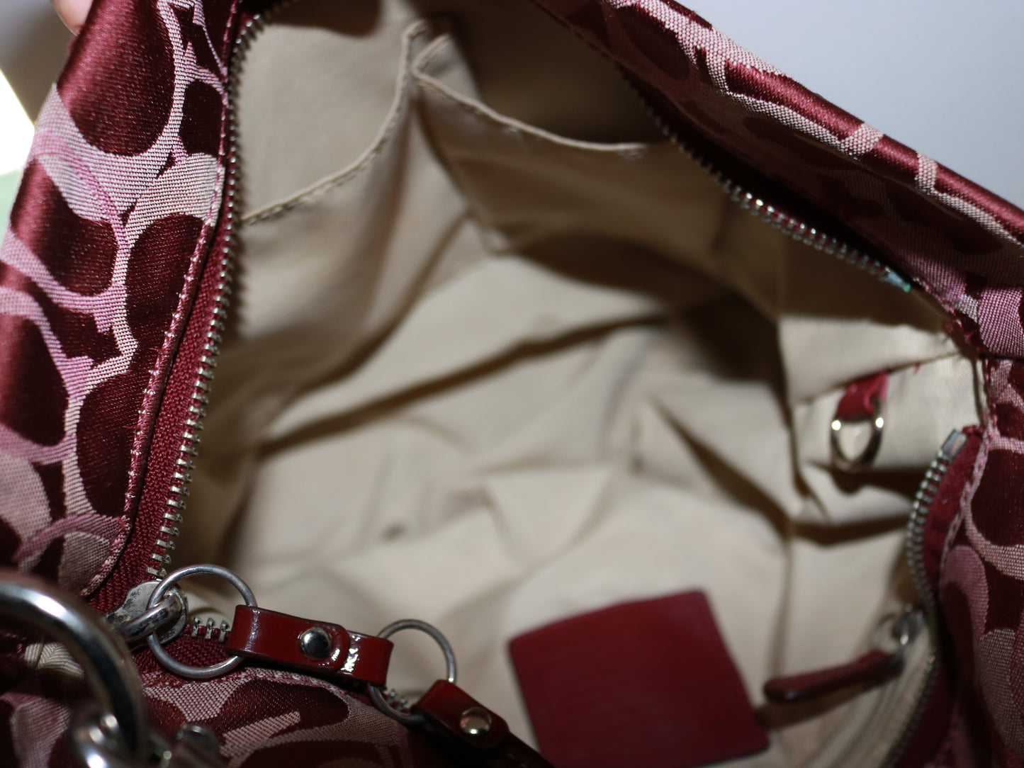 Coach Red Optic Carly Bag