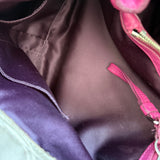 Coach Beige Signature Tote Bag with Pink Trim