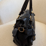 Rare Miu Miu Black Vitello Leather Bag