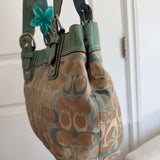 Coach Blue Optic Soho Tote Bag