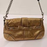 Coach Gold Swarovski Satin bag