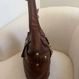 Rare Brown Coach Ergo Large Belted Shoulder Bag