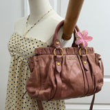 Miu Miu Mauve Pink Vitello Leather Bag