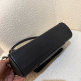Vintage Coach Black Leather Turnlock Bowler Bag