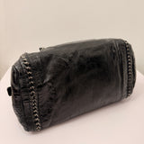 Chanel Black Patent Luxe Ligne Bowler Bag Set
