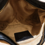 Coach Brown Monogram Shoulder Bag with Brass Hardware