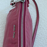 Miu Miu Mauve Hot Pink Lux Bow Leather Pochette