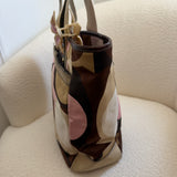 Coach Multicolor Scarf Print Tote Bag