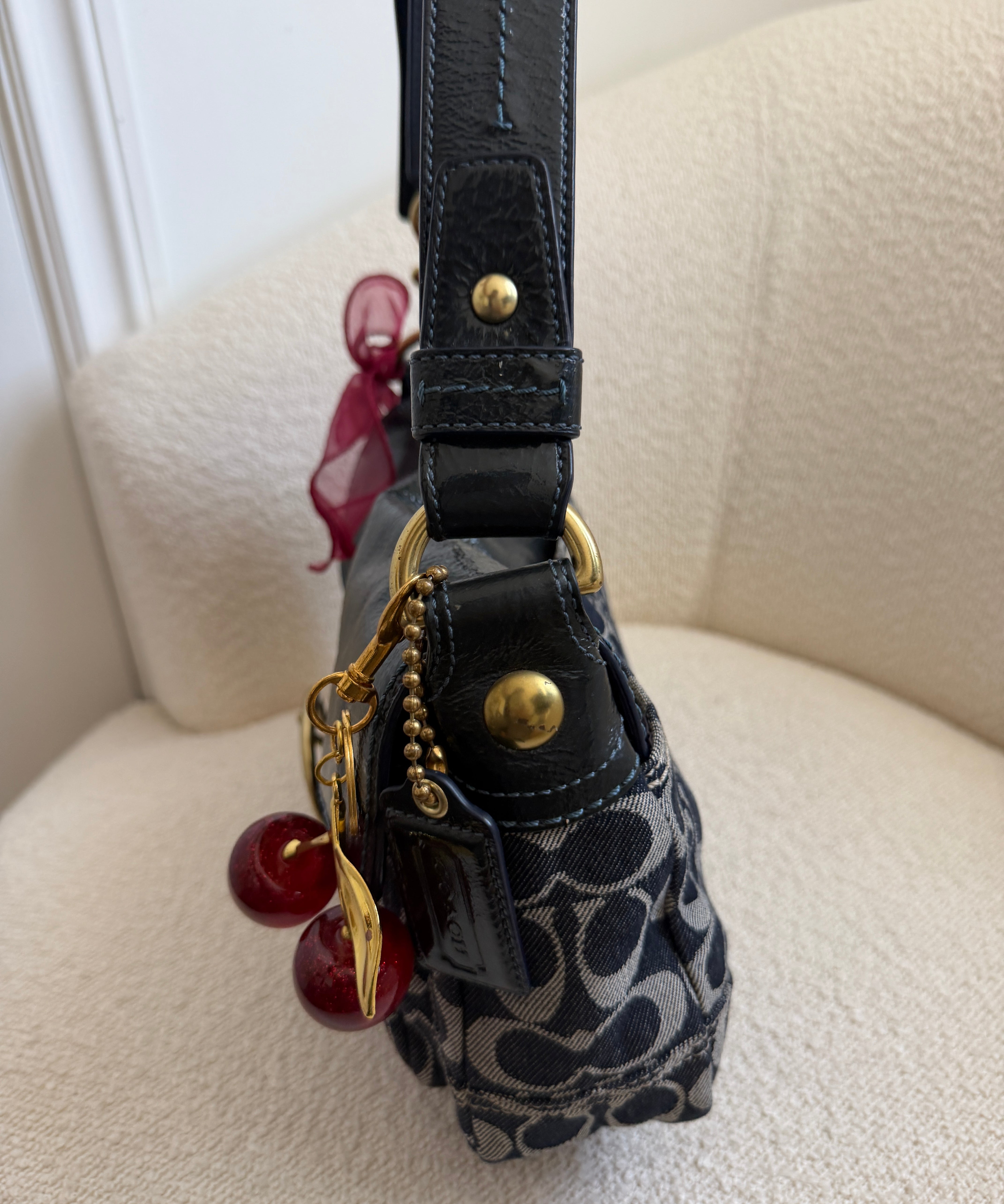 Denim Coach Soho Bleeker Bag
