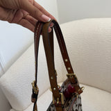Tan Coach Signature Tote Bag