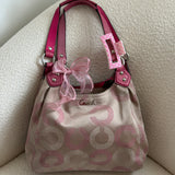 Coach Pink Op Art Maggie Bag