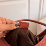 Salmon Pink Suede Gucci Abbey D-Ring Medium Hobo Shoulder Bag
