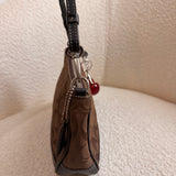 Coach Brown Signature Demi Hamptons Bag