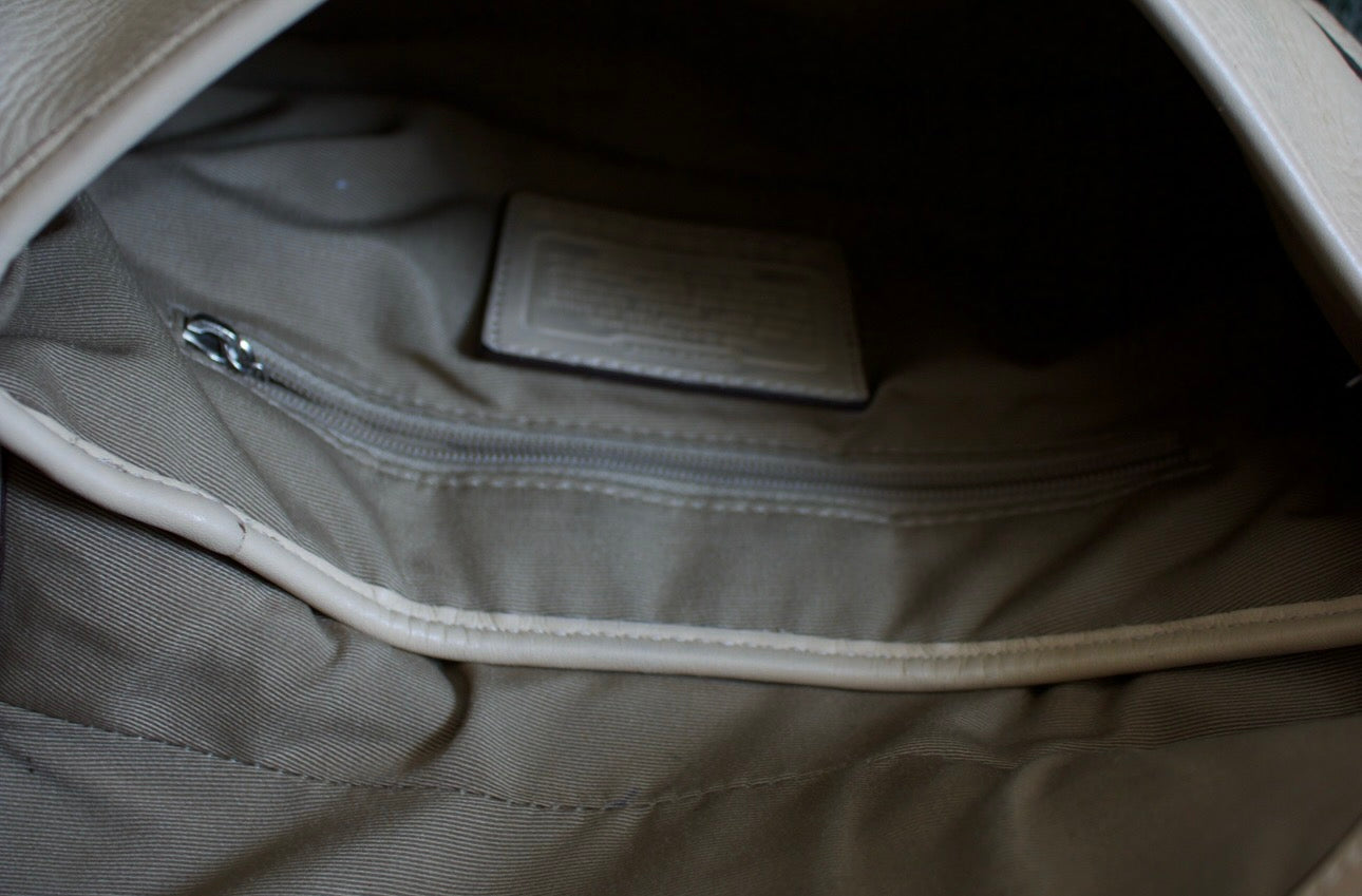 Coach Cream Leather Mini Soho Bag