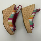 Coach Peep-Toe Grace Wedges (6.5)