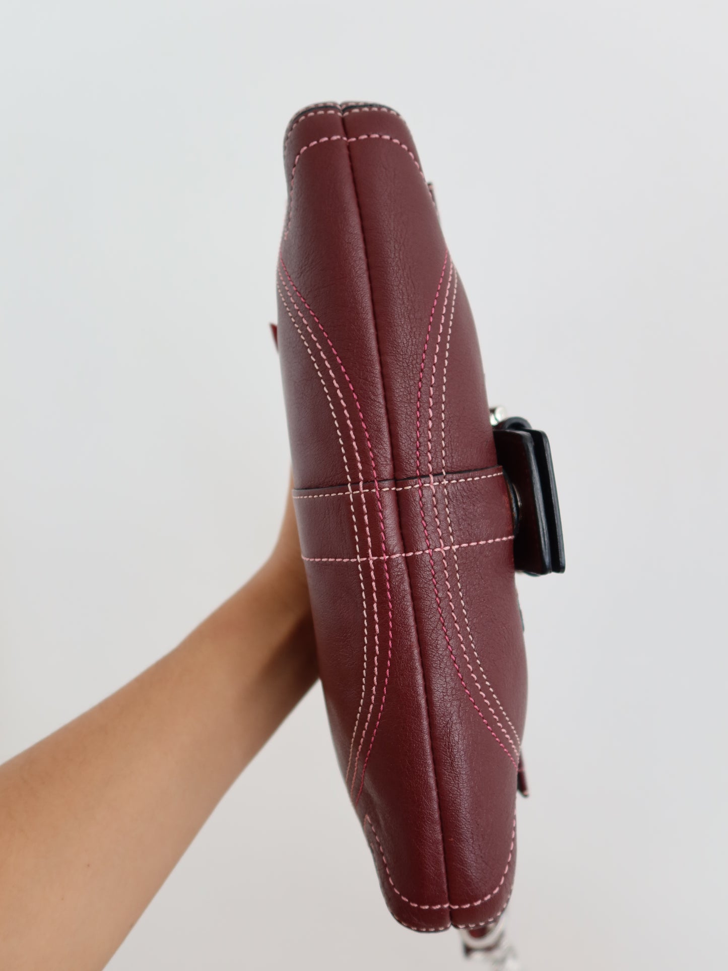 Rare Maroon Soho Demi Flap