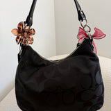 Coach Poppy Black Pushlock Bag