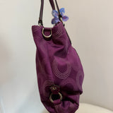 Coach Purple Op Art Ashley Carry-All Bag