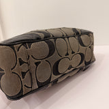 Coach Poppy Signature Pushlock Satchel Bag