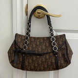 Brown Dior Romantique Trotter Hand Bag