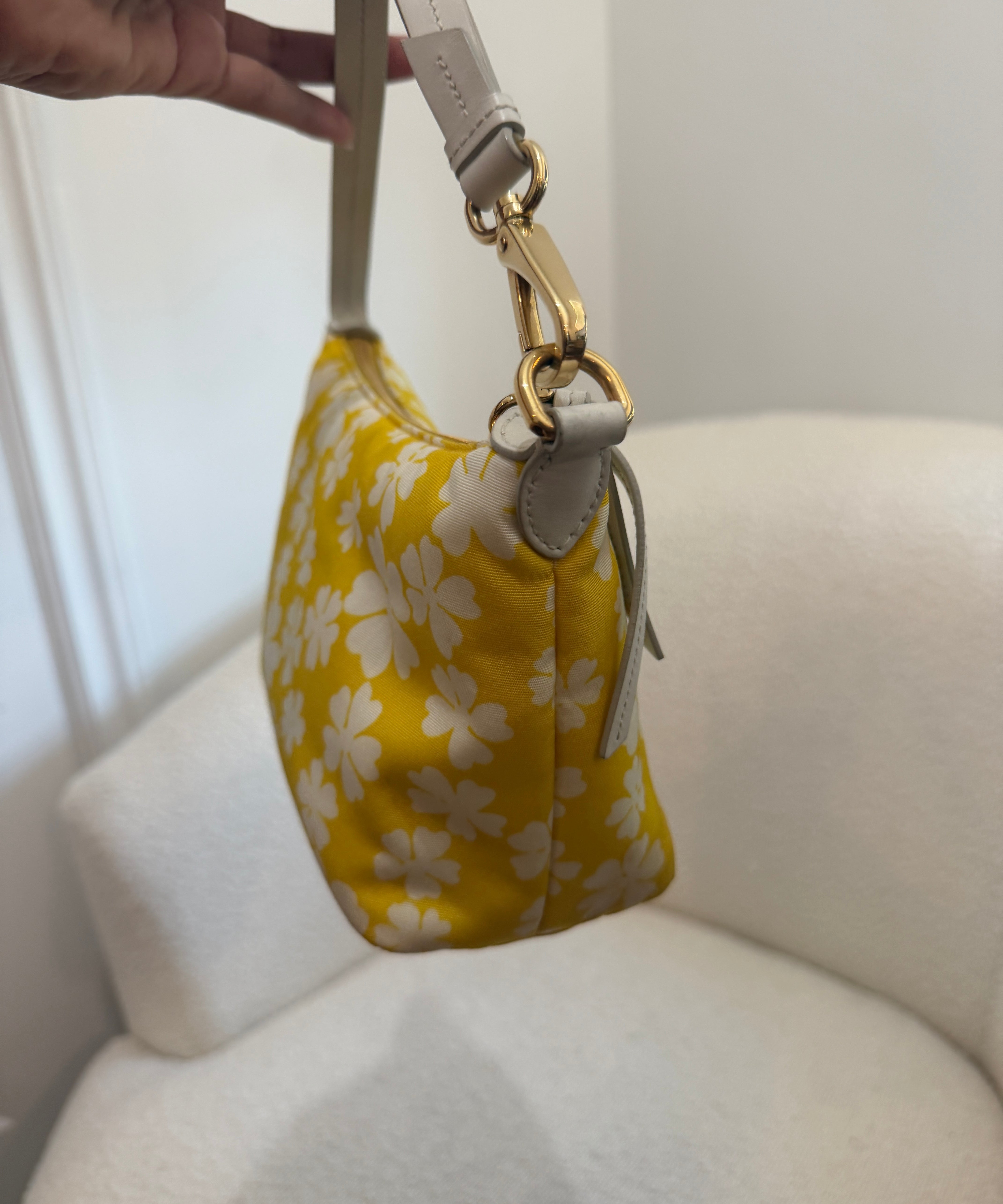 Rare Yellow Floral Miu Miu Spirit Mini Bag