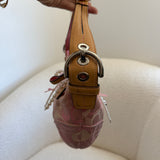Coach Signature Optic Pink Mini Hobo Bag