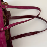 Coach Pink Suede Tote Bag