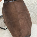Coach Brown Suede Tote Bag