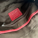 Coach Canvas Red Mini Soho Bag