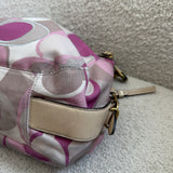 Coach Pink Optic Print Maggie Bag