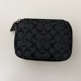 Coach Black Signature Pill Box