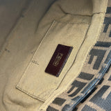 Fendi Tobacco Canvas Zucca Chef Large Shoulder Bag