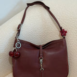 Coach Red Hamptons Clip Bag